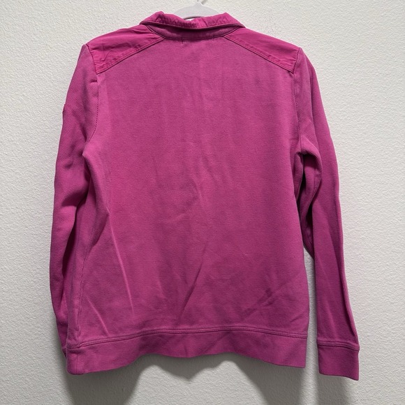 Y2K Lauren Ralph Lauren Womens Pullover Pink Long Sleeve Mock Neck Preppy Sz M - Picture 5 of 6